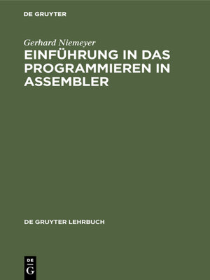 cover image of Einführung in das Programmieren in ASSEMBLER